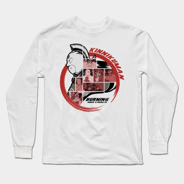 KINNIKUMAN - BURNING INNER STRENGTH Long Sleeve T-Shirt by SAIKO